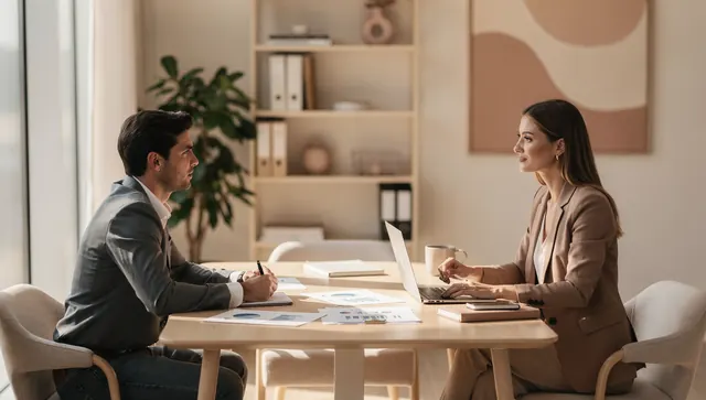 Rendez-vous de conseil entre un dirigeant et son expert-comptable