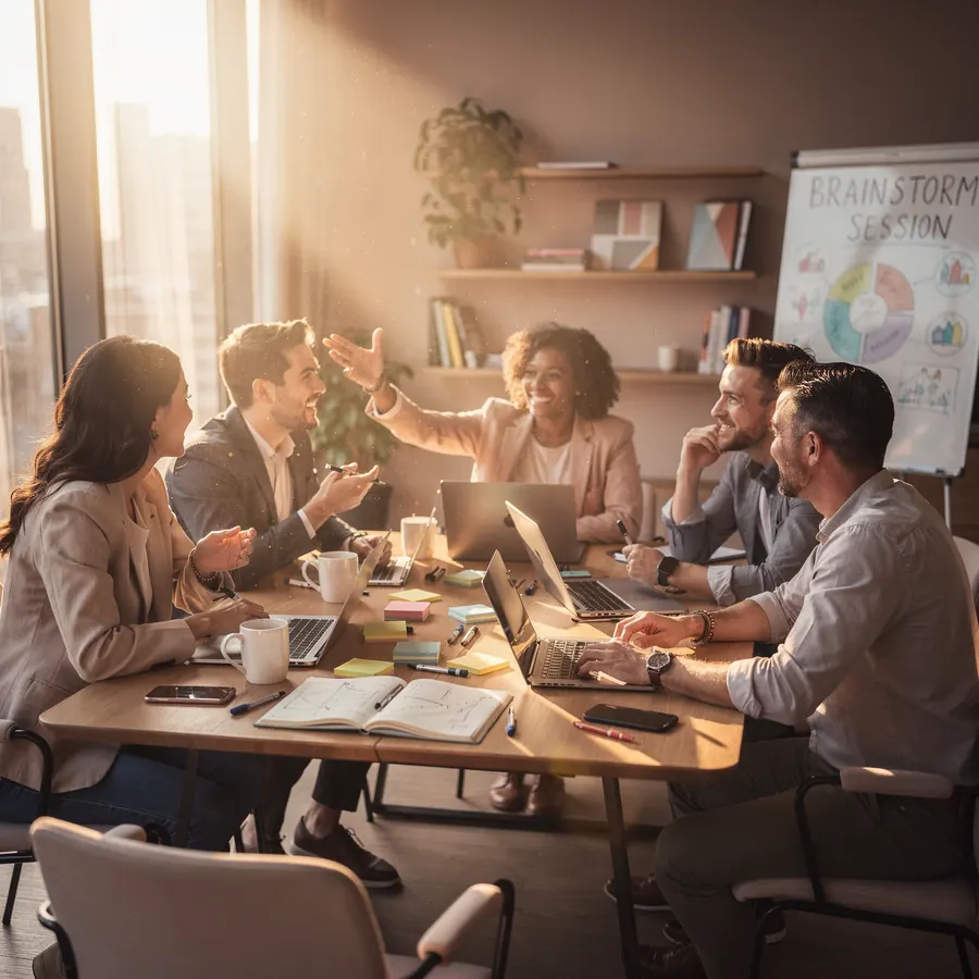 Créateurs d'entreprise travaillant sur leur projet et leur business plan